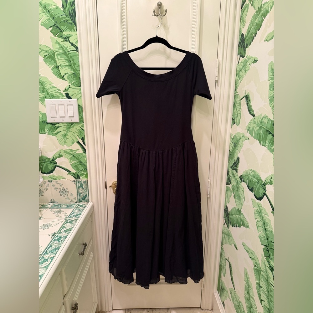 Soft Surroundings Black Long Maxi Dress Size M Petite